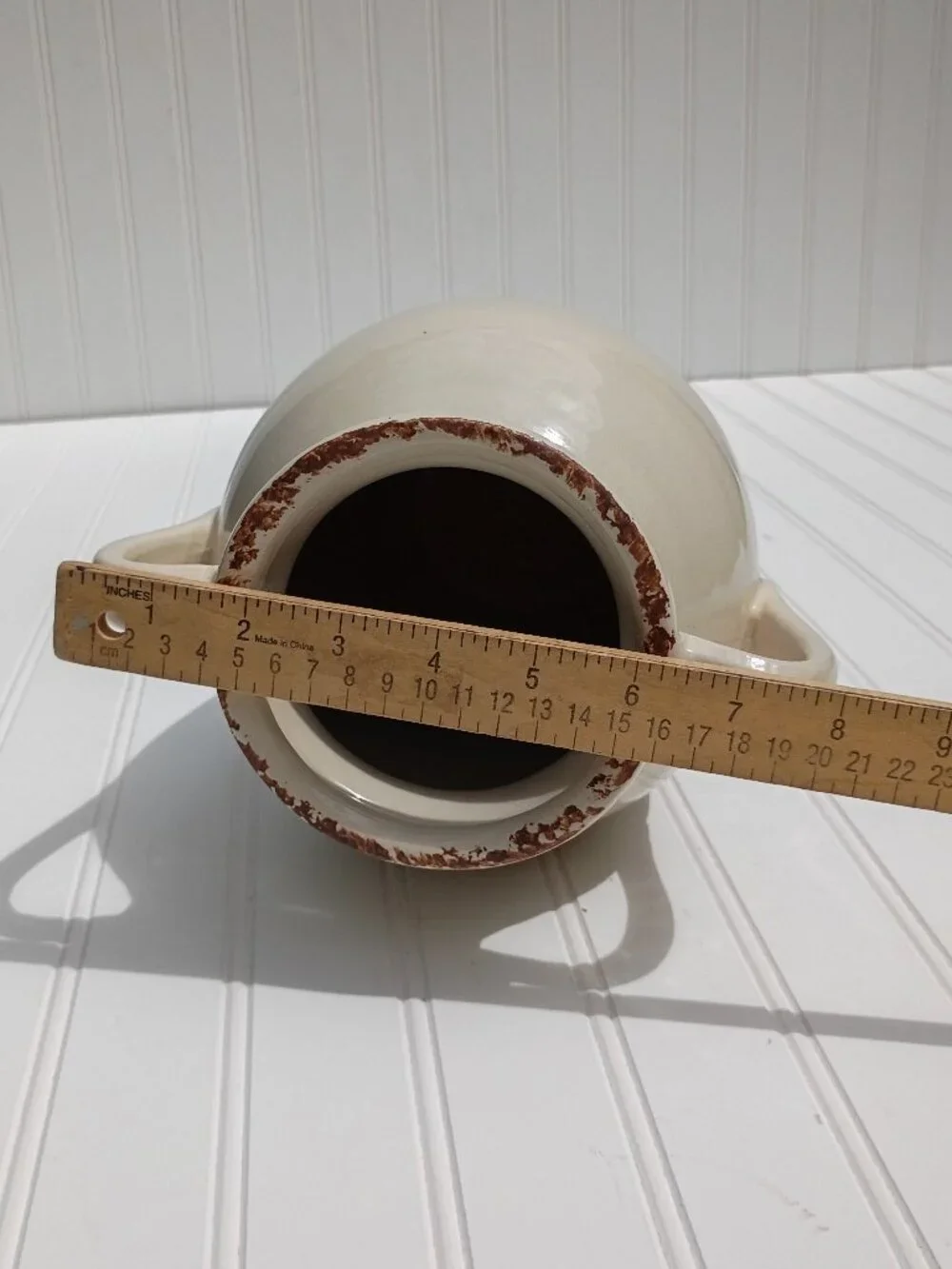 Farmhouse Ceramic Pig Vase Butchery Delicatessen Double Handle Jug Country 10.5
